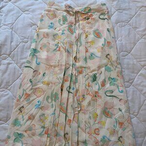 Coach Women's Floral Skirt Size 00
